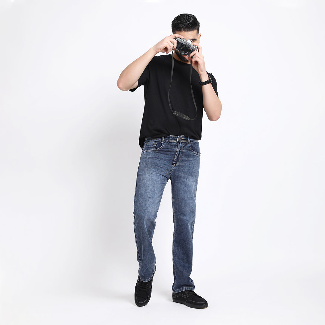 GREY BAGGY FIT JEANS 4703-2